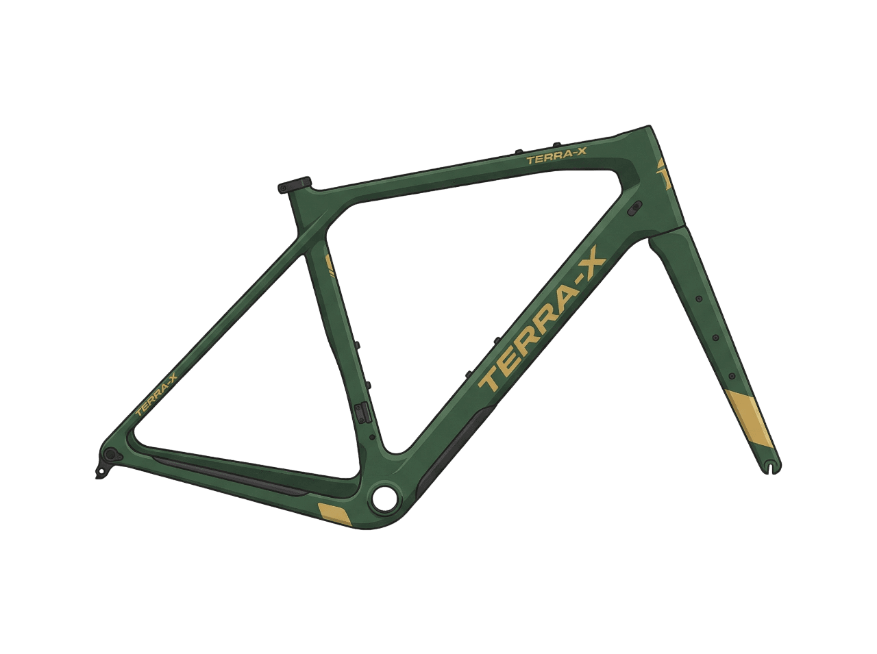 Gravel bike frame